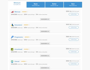 Auto Insurance Quote and Online biding feature in CRM Software
