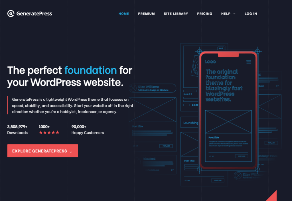 GeneratePress Theme Image