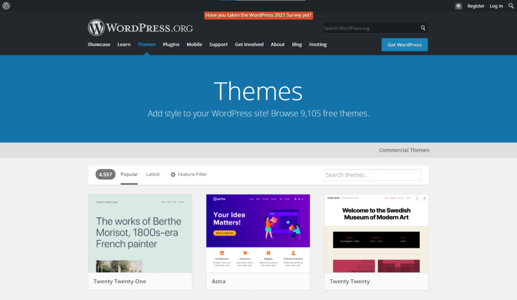 WordPress Themes Directory