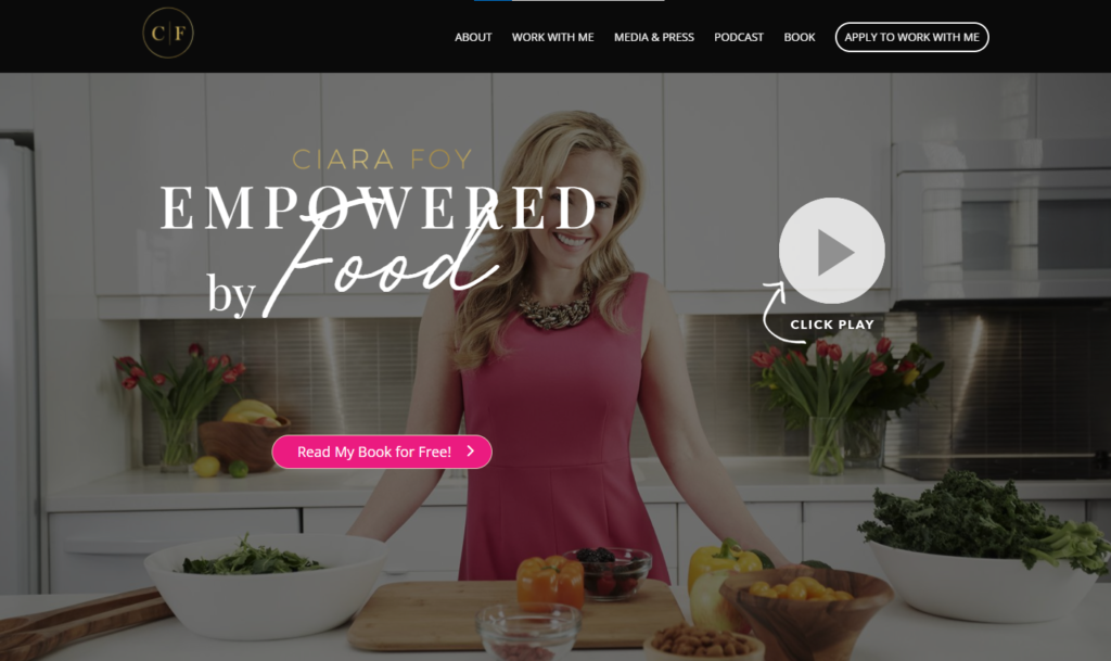 Ciara Foy Website Homepage Image