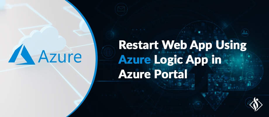 restart azure web app using azure logic app with azure cloud platform logo