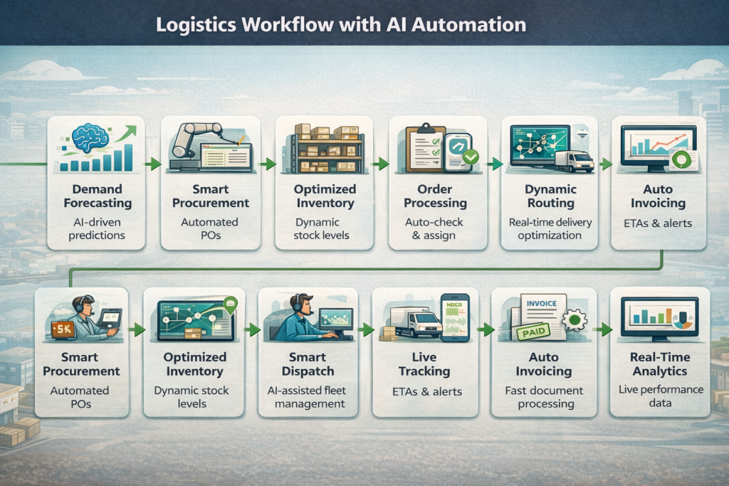 AI automation in logistics process