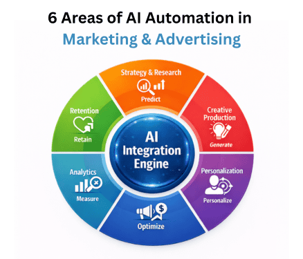 6 Areas of AI Automation in Marketing & Advertising