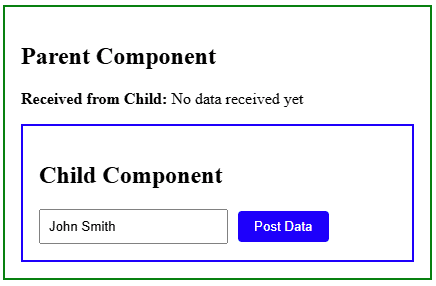 Step 4 - Listen for the Child Event in the Parent Templateย